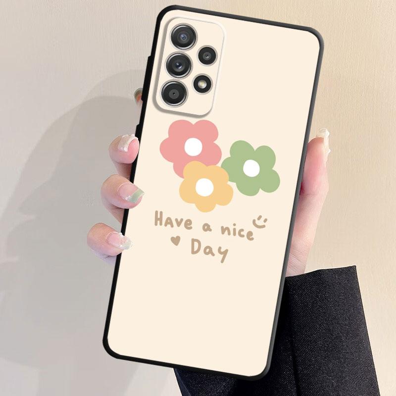 Blumen Handyhülle für Samsung Galaxy A33 A21s A52 A32 A23 A72 A22 A71 A31 A51 A53 A13 A91 A42 A52s A73 A11 Rückseite Silikonhülle