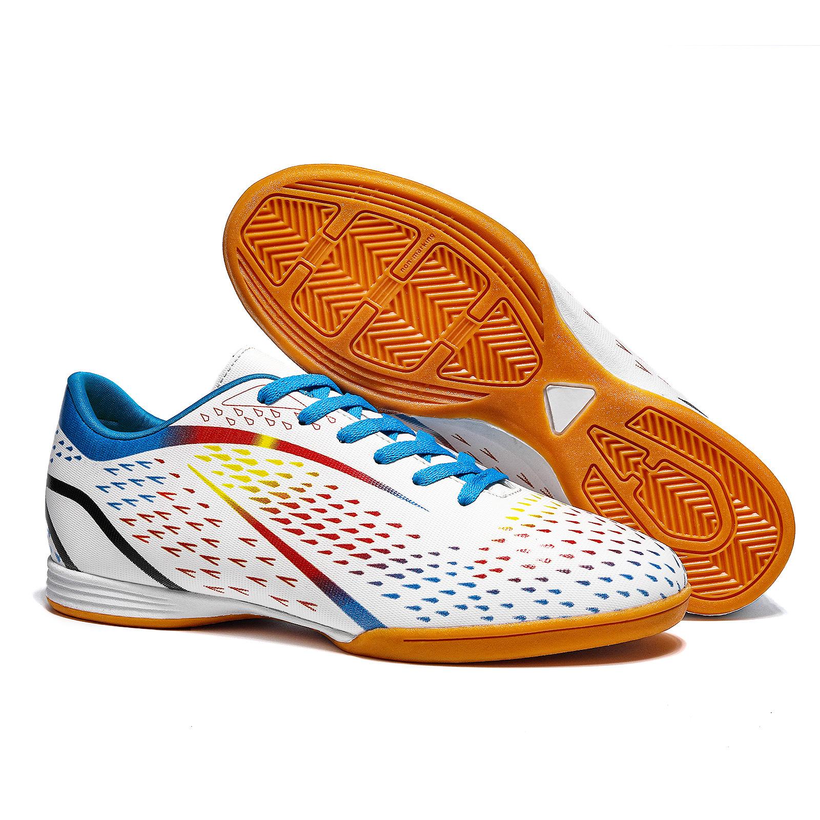 

Cross-border IC football shoes indoor futsal men s and women s flat bottom hard ground beef tendon sole non-slip competition training shoes 46