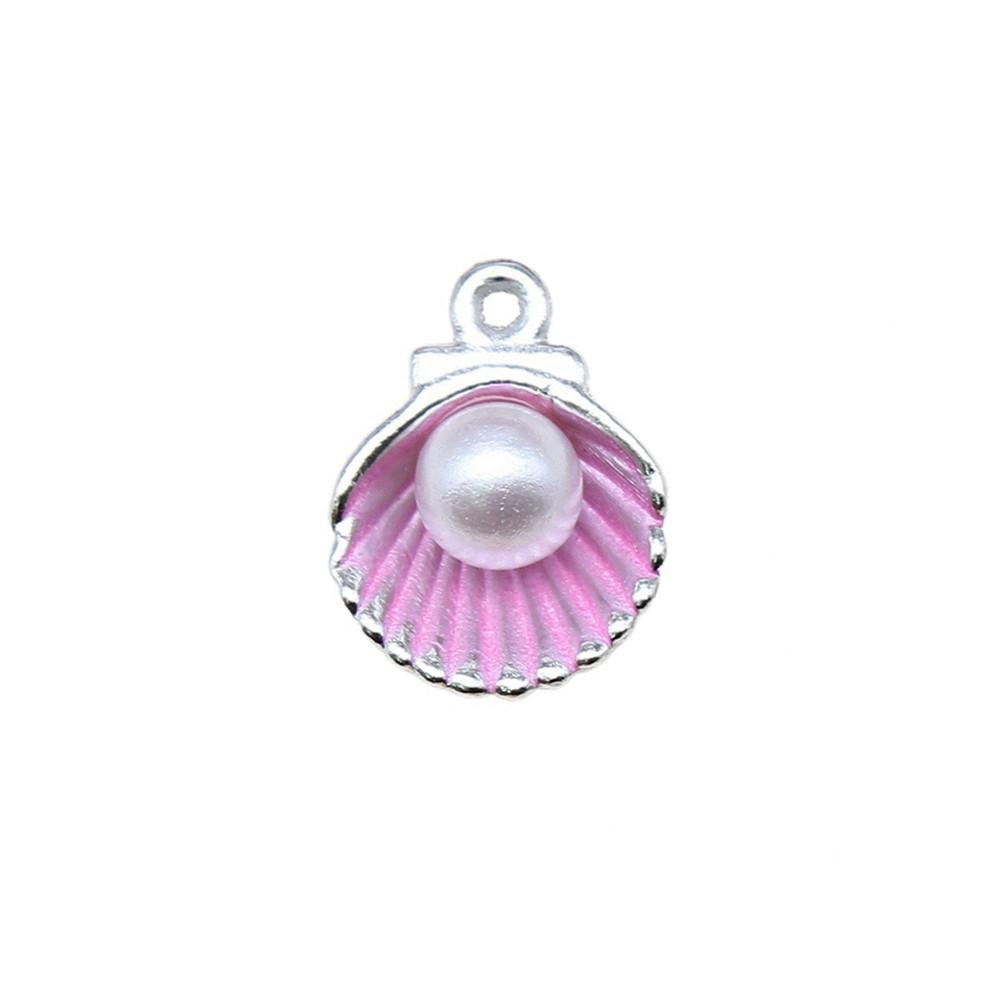 Enamel Charms Multi Color Pearl Pendants For Popular Jewelry Making