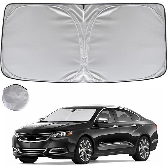 KAYZT Windshield Sun Shade For F150 2015- Foldable Sunshade Front Window  Fit Accessories