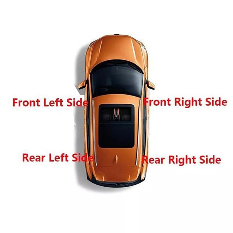 Front Rear Left Right Roof Luggage Rack Guard Cover For VW/CROSS/POLO 2007-2011 Luggage Bar Rail End Shell Car Exterior Parts