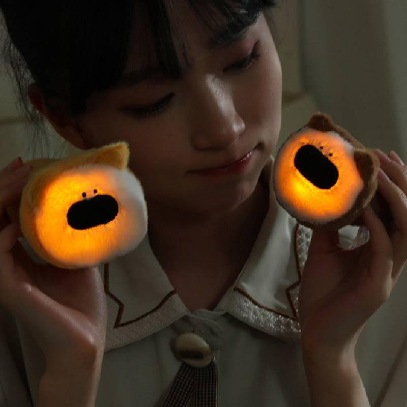 Cute Creative Flashlight Dog Plush Doll Perfect For Kids Gifts And Comforting Sleep