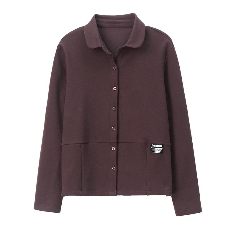 Plus Size Women's Slimming Casual Jacket – Spring 2025 Loose Fit, Long Sleeve Cardigan for Mother's Outfit