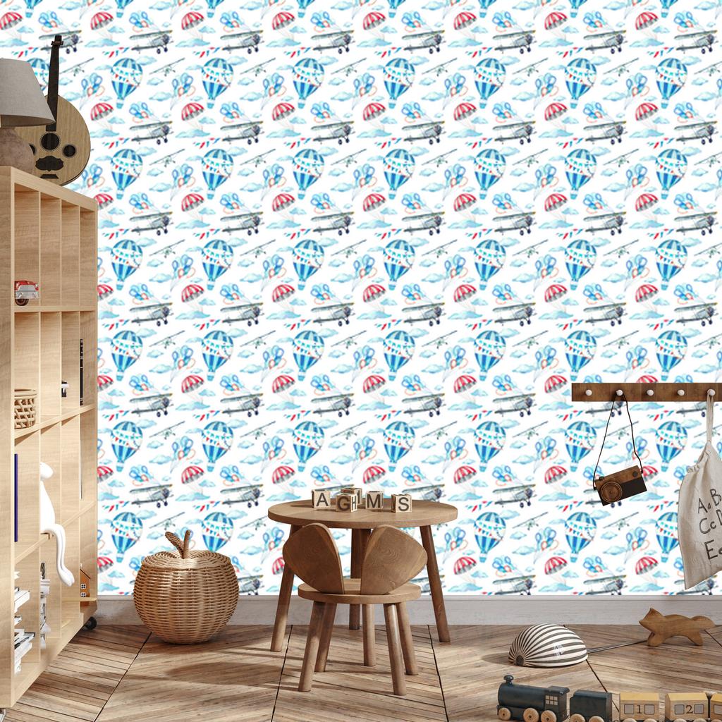 Balloons In the Sky Wallpaper for Living Room and Bedroom 50x1000