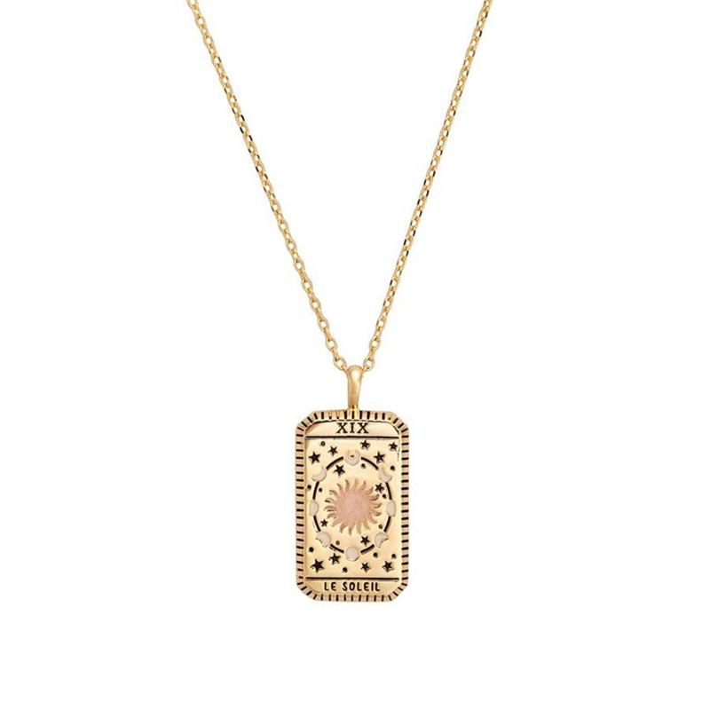 Sun Pendant Star Moon Pendant Cool Holiday Halskjede Holiday Halskjede Halskjede Pendant Halskjede