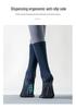 Five-Toe Non-Slip High-Top Cotton Yoga Socks for Summer Pilates & Exercise