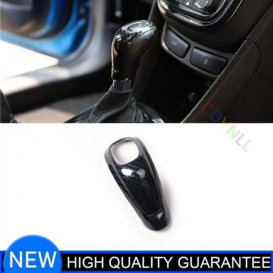 Central Control Shift Knob Cover Trim 1* For Buick Encore 2013-2015 Carbon Fiber