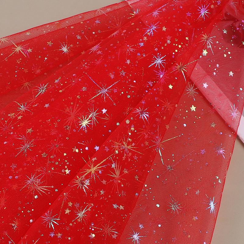 

Iridescent Star Mesh Gold Stamping Hair Accessories & Children s Costume