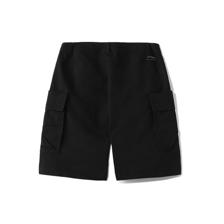 Li Ning Cargo Shorts Men's Black Moderate AKSR121-1