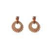 Bohemian Long Woven Hollow Circle Stud Earrings, High-End Exaggerated Earrings, Fashionable And Unique Temperament Earrings.