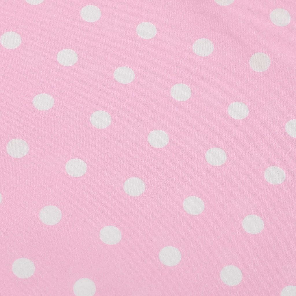 Fashion Children's Short-sleeved Polka Dot Dress With Baby Collar