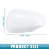ABSOPRO Rearview Mirror Cover Part Number Left Door Mirror Cover for Toyota Prius C ABS White Cap, 8794552170B3, 2012-2018, Plastic,