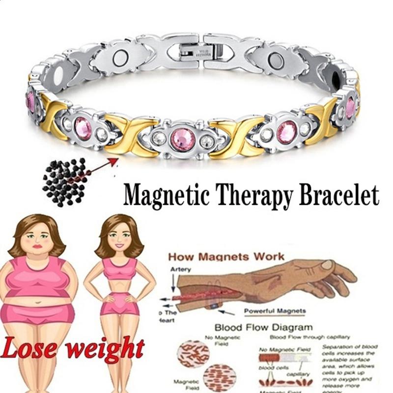 Trendy 4 barvy Hubnutí Energie Magnety Šperky Zeštíhlující Náramky Bangle Kroucený Magnetoterapeutický Náramek Zdravotní péče
