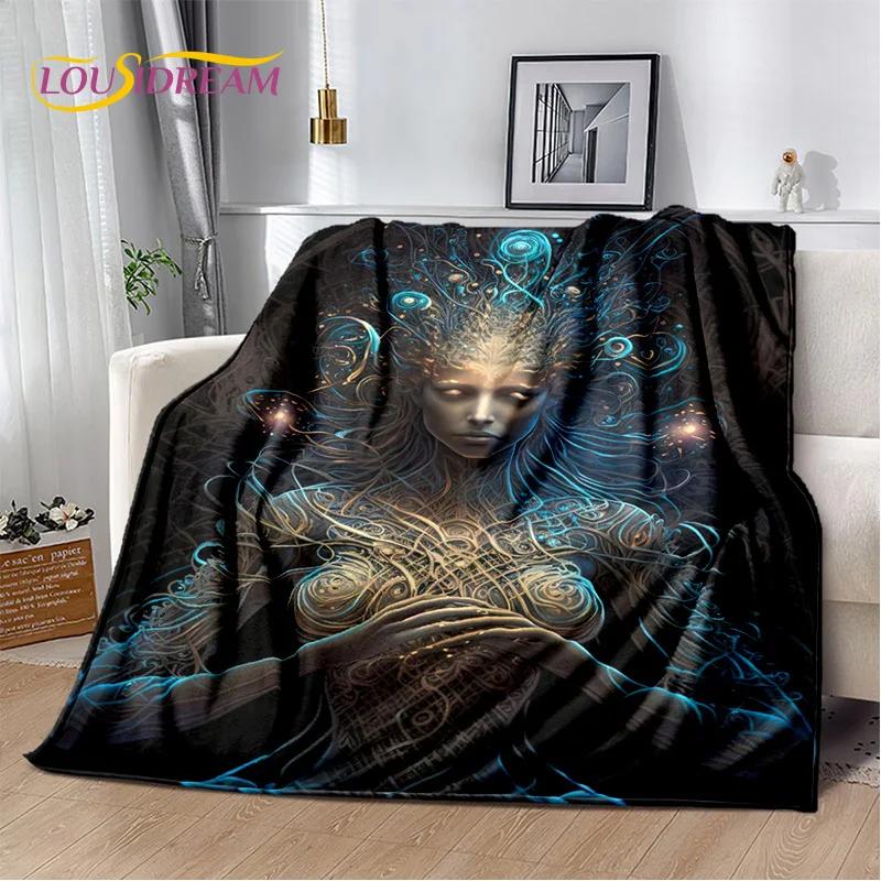 Naturalize Yoga Zen Meditation Rainbow 7 Chakra Blanket,Flannel Throw Blanket for Home Bedroom Bed Sofa Picnic Hiking Cover Kids