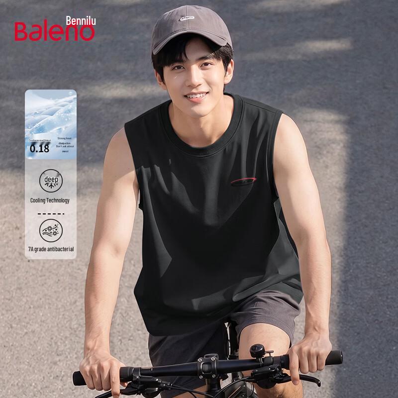 Baleno Men's Antibacterial JPB Graphic Loose-Fit Vest