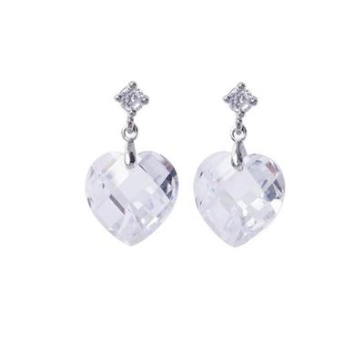Rituro Drop Earrings Women's Crystal Heart Shape