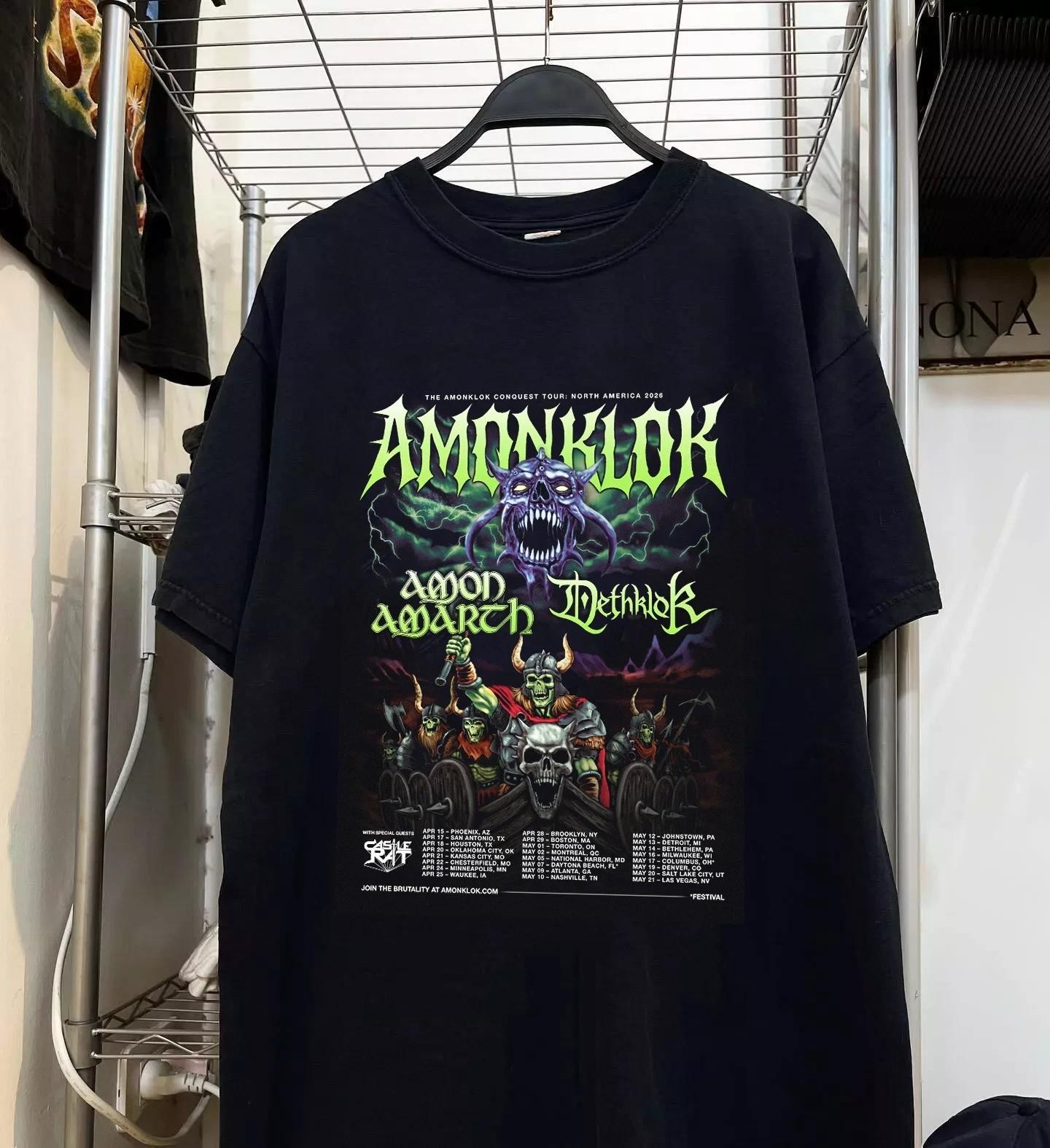 Hot New! Dethklok Band North American Tour Amonklok Black S to 5XL Shirt SG638 S разноцветный