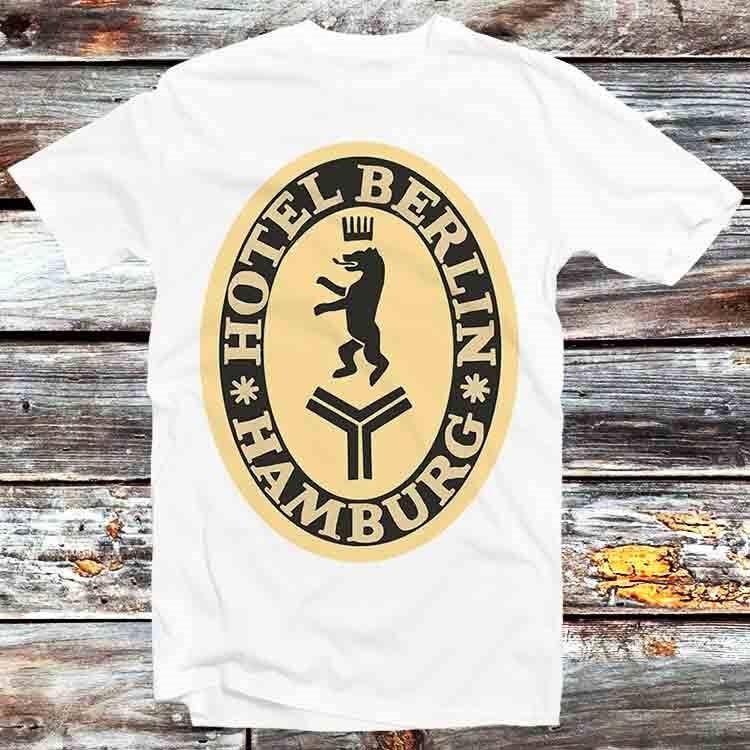 

Hotel Berlin Hamburg Oldskool Logo Sign T Shirt B1295 2XL