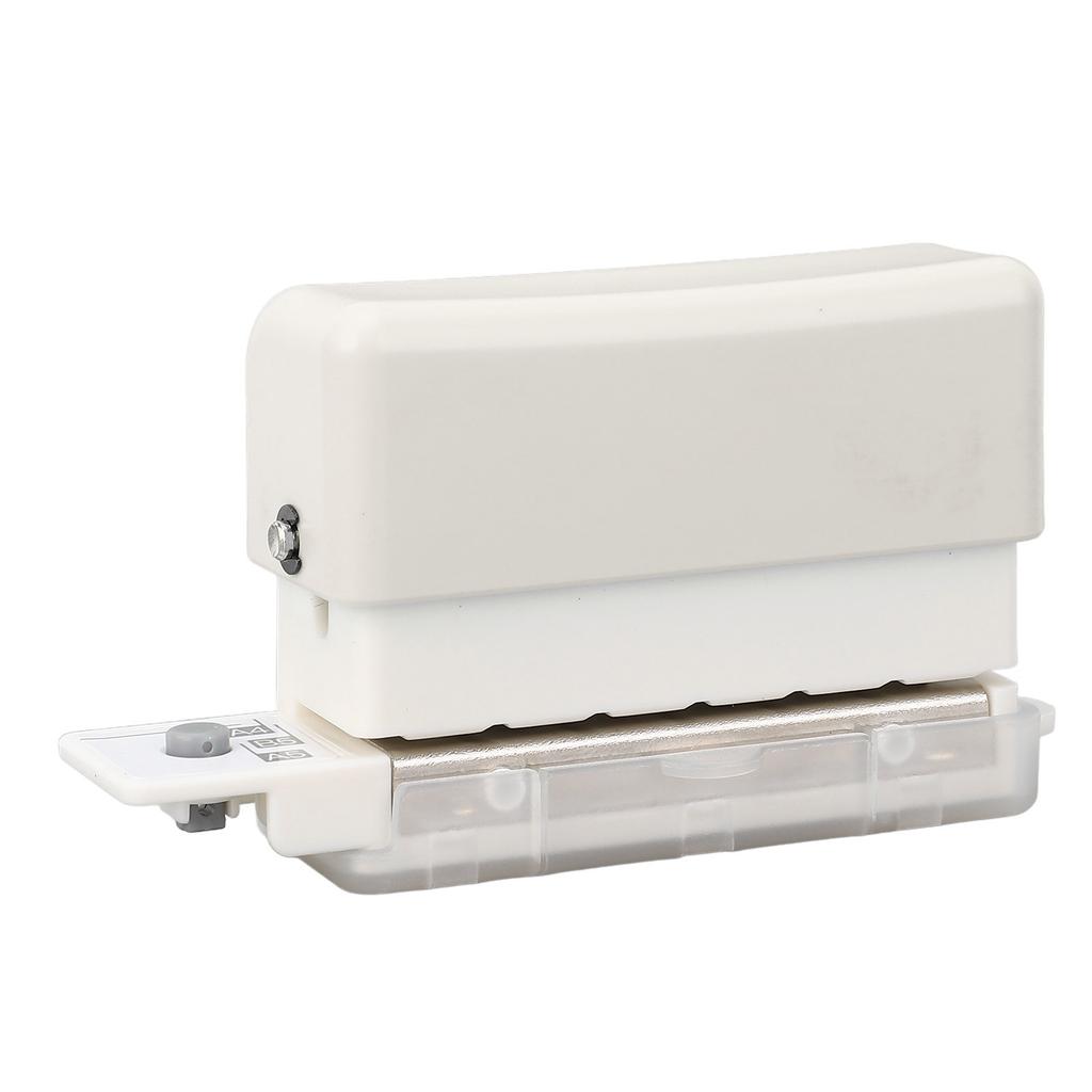 Hole Paper Punch White Color Accurate ABS Portable Mini 6 Holes Puncher for Home and Office