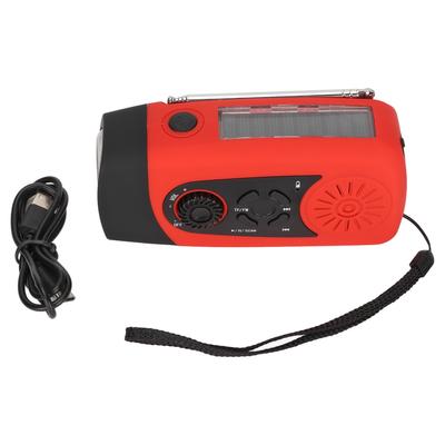 Emergency Hand Crank Radio Portable Solar Powered Radio with Flashlight for Outdoor Camping