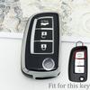 Tpu Car Folding Key Case Cover Shell For Nissan X-Trail Qashqai J11 Juke Murano Micra Tiida Maxima Altima Kicks Protector Holder