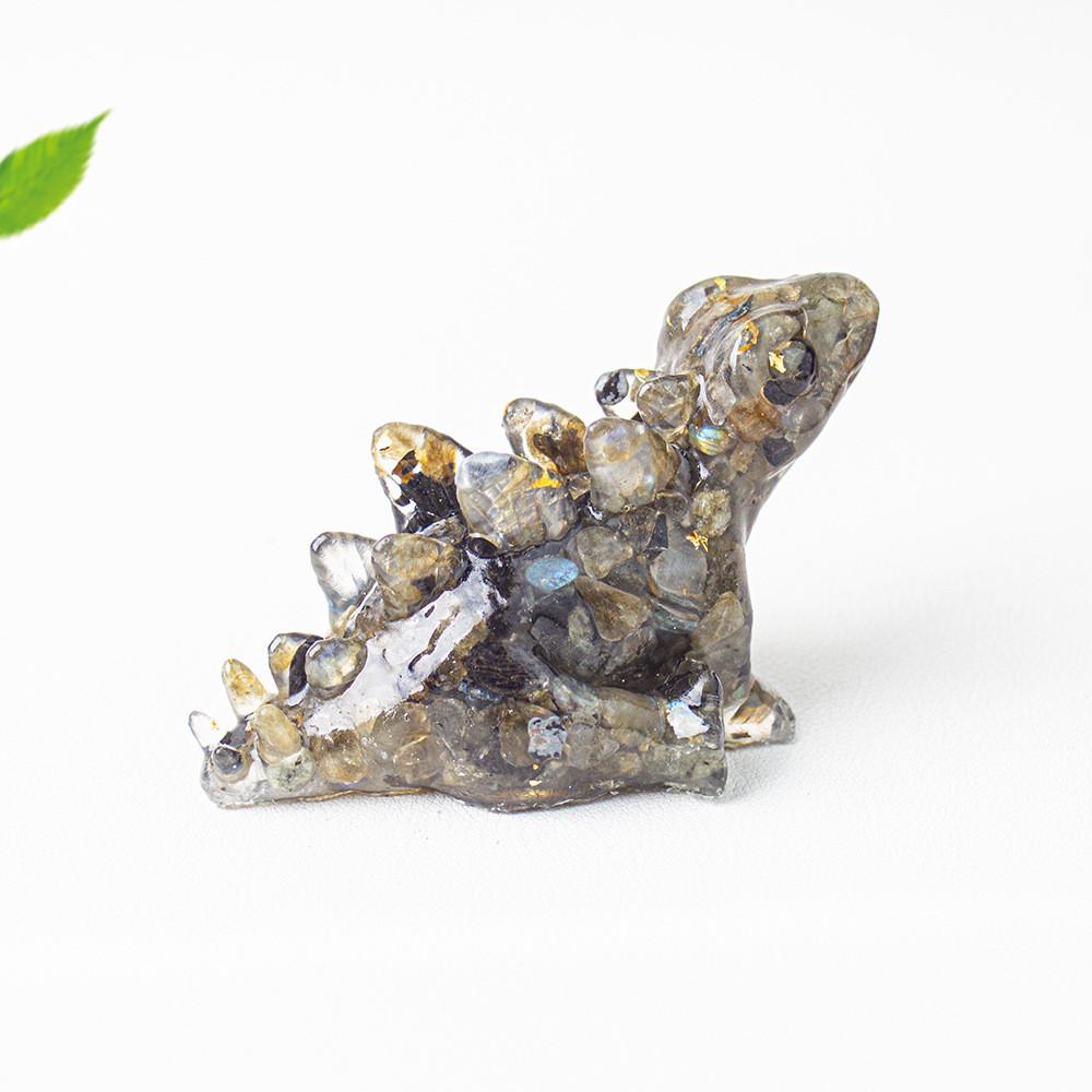 Trex Resin Art Decor With Crystal Resin For Modern Desk Ornament Gift For Friends And Family