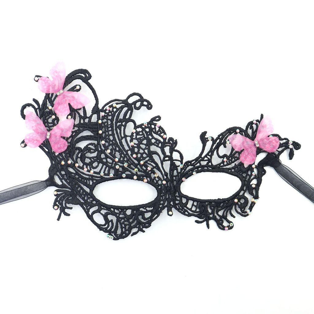 Princess Lace Phoenix Mask With Glitter And Gradient Colors For Halloween Costume Party