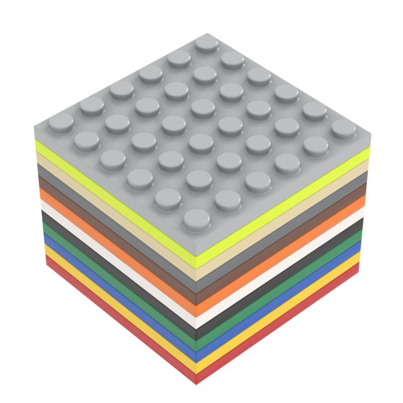 MOC Small Particle Building Blocks 6x6 Pieces Base Plate DIY Parts Accessories Compatible 3958