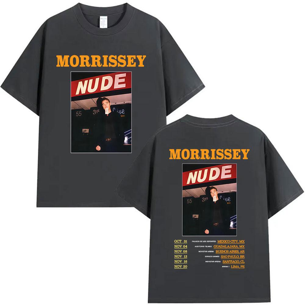 

British Band Morrissey Album 2025 Graphic T Shirts Men s Vintage Harajuku Fashion T-shirt Hip Hop Oversized Cotton Tees Summer 4XL