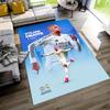 Star Player Kylian Mbappé Floor Mat Design for Outdoor Playrooms Game Room Entryway Antislip Carpet Anime Office Decor