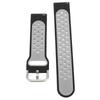 20mm Soft Silicone Watch Band Strap Wristband Replacement with Air Holes for Amazfit GTS 3Black Gray