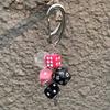 Ins Original Key Chain Good Luck Dice Multi Element Pendant Bag Decoration