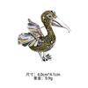 Three-dimensional Alloy Design Daigo Brooch Animal Shape Pin Clothing Fixed Anti-light Brooch Versatile Accessories