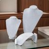 Portrait Necklace Display Stand Velvet Jewelry Holder Organizer for Store