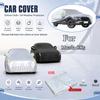 For Mazda CX5 All Weather Oxford Car Cover UV Snow Dustproof Reflective Strip Outdoor Protection Black and Silver
