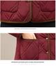 Mamas Winter-Samt-Dicke Jacke: Stilvolle Warme Kurze Jacke mit Stehkragen für Frauen mittleren Alters und ältere Frauen