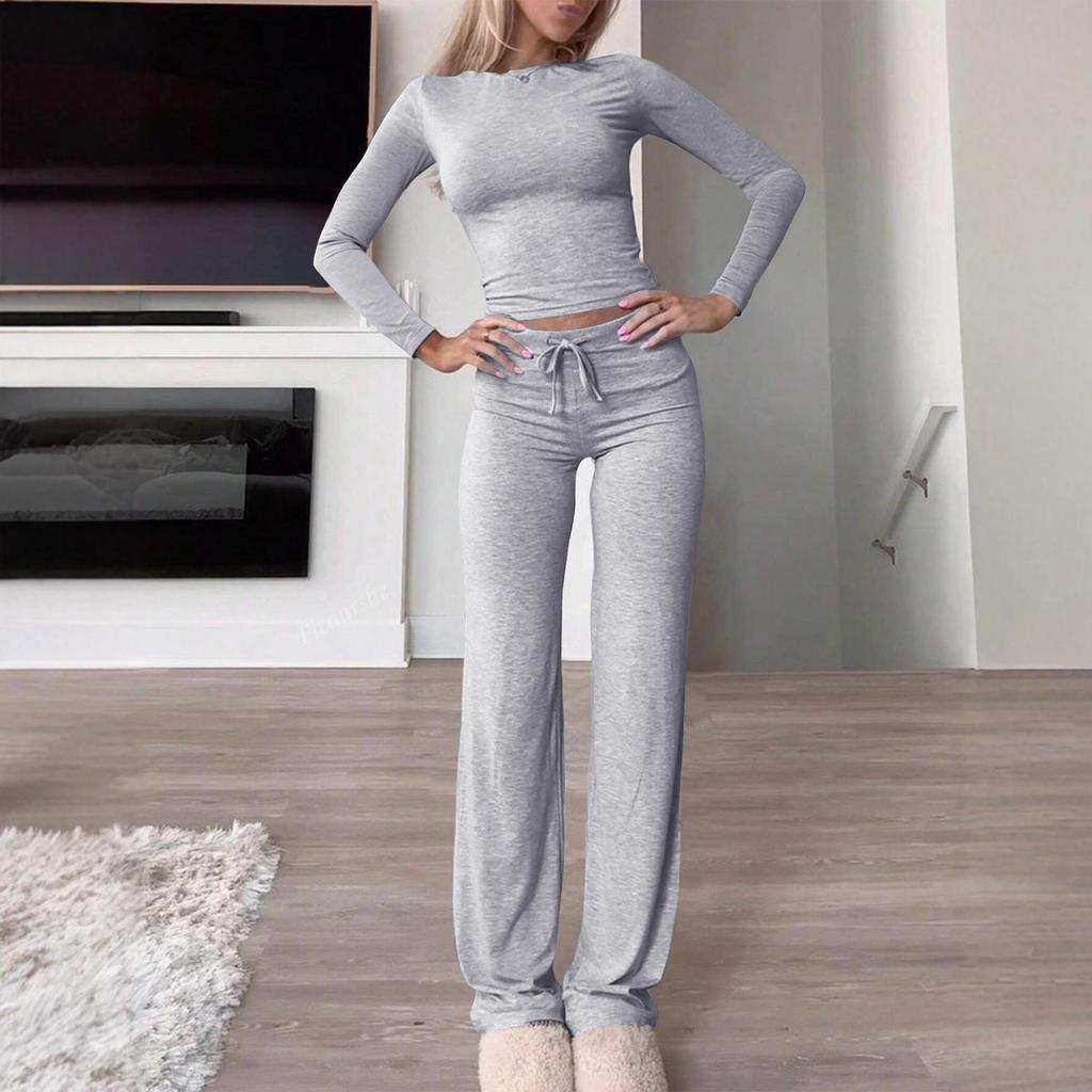 Y2K Sport Style Long Sleeve Long Pants Set Autumn Women Fashion Casual Set For Women