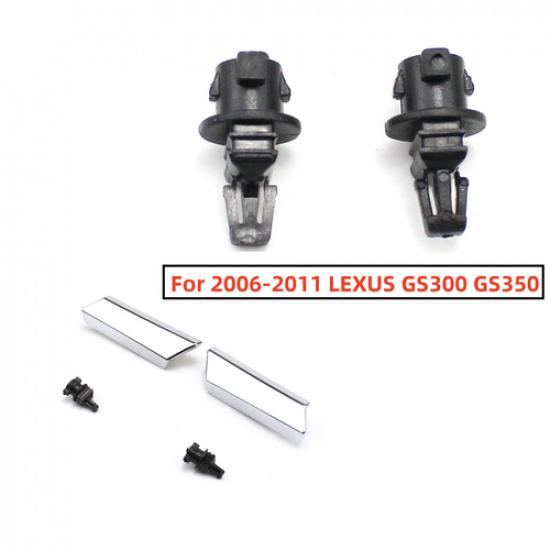 Headlight Washer Nozzle Cover Chrome Right+Left For 2006-2011 LEXUS GS300 GS350