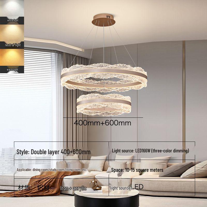 Elegant Italian LED Chandelier for Living Room, Bedroom, or Dining Room