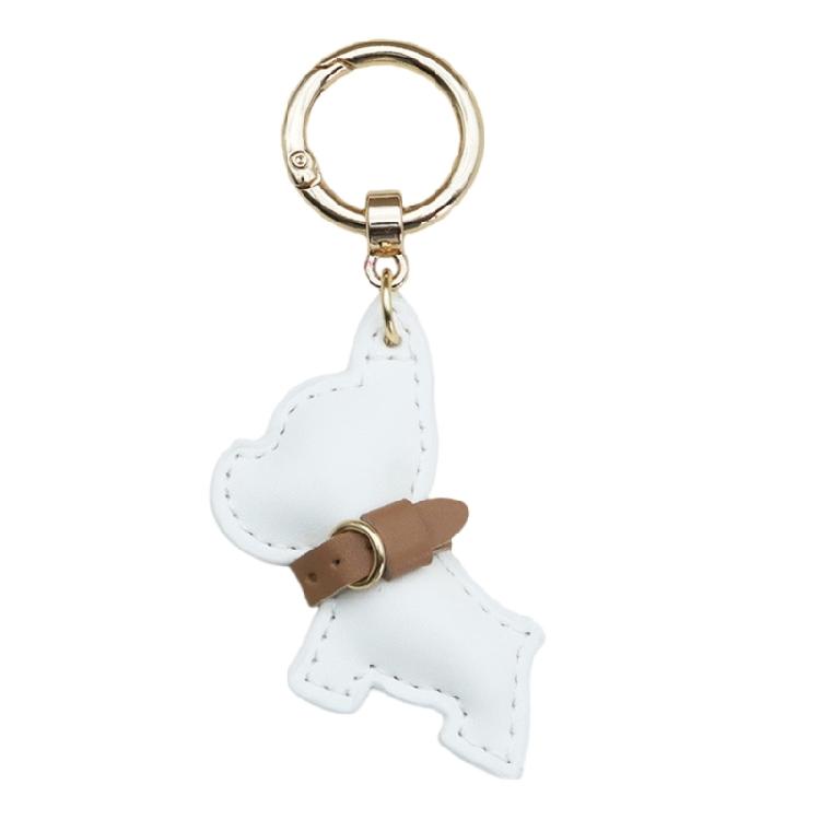 Fun And Functional PU Leather French Bulldog Keychain for Fashion Enthusiasts Phone Chain Pendant Keyring