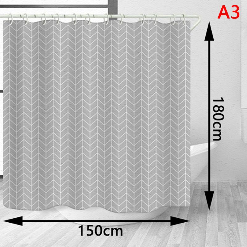 

Товары для ванной комнаты с защитой от плесени, удлиненная занавеска для душа с геометрическим узором Peva