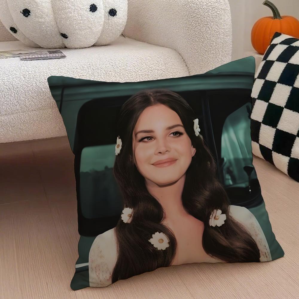 LLana Del Rey Cushion Cover Linen Pillow Case Soft Breathable Protective Couch Room Decoration