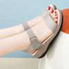 Women Summer Elevator Platform Sandals Outdoor Dressy Open Toe Casual Girls Big Size Thick Sole Black Grey Sandals