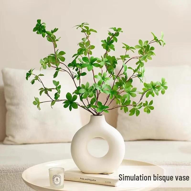 Nordic Style Donut Vase - Creative Home Decor for Living Room & Dining Table, New Customer 0.01 Free Shipping Offer