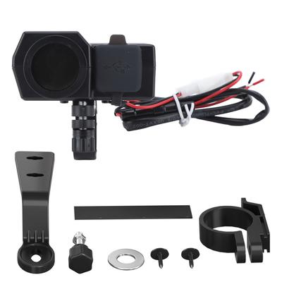 Motorcycle Charger Universal Dual USB Voltage Temperature Digital Display Charger for Electric