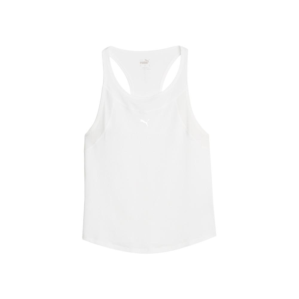 PUMA Women s Essential Racerback Training Tank Top White 524543-02 M