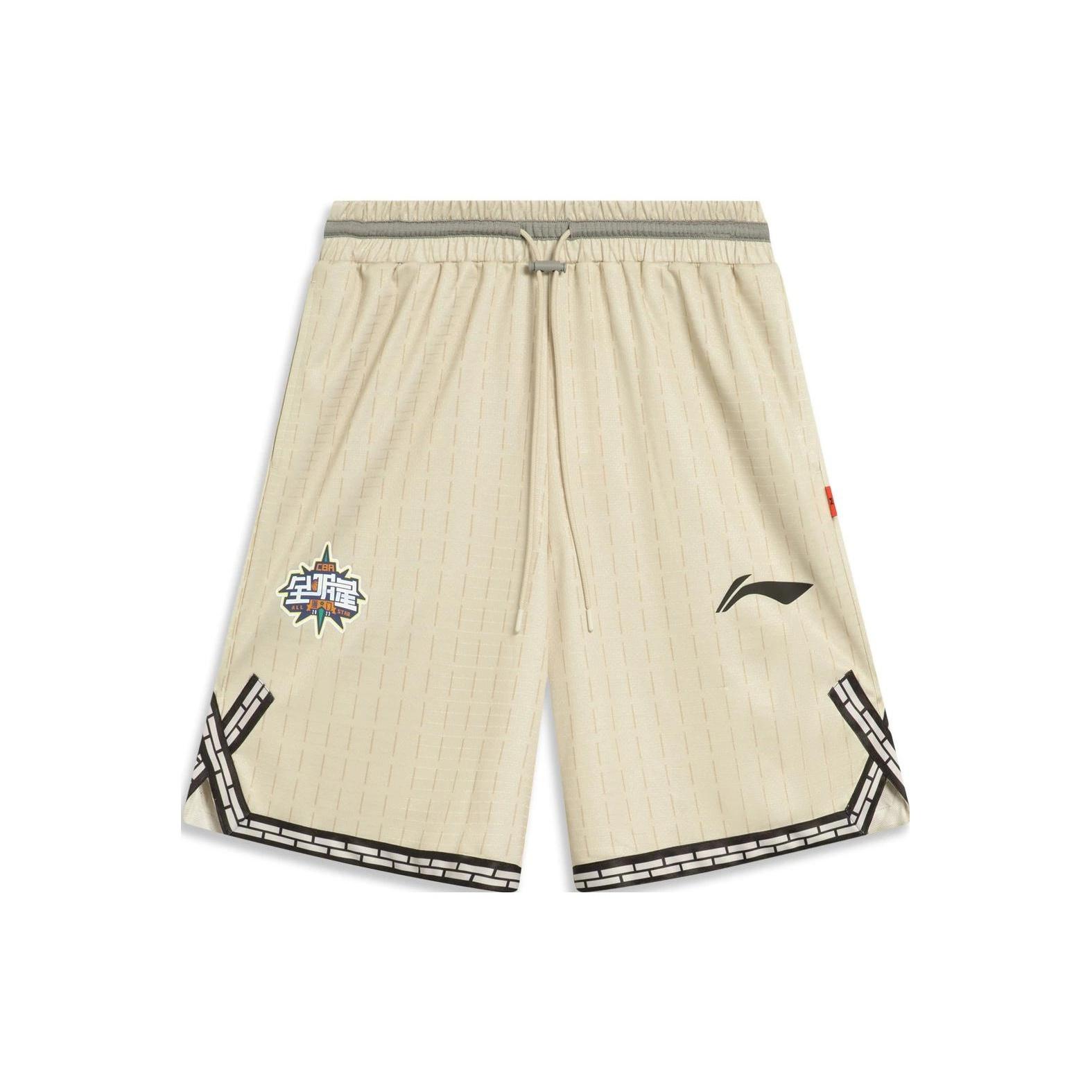 Li-Ning CBA All-Star Game 2023 Basketball Shorts Light Khaki Men s AAPT561-2 M