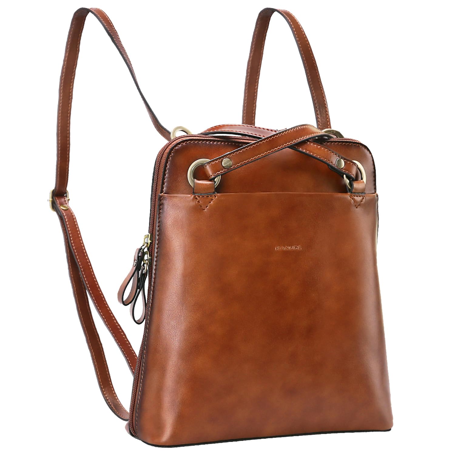 

Genuine Leather Small Switchable Shoulder Shoulder Inch iPad Brown [Bannus] Women s Backpack, Backpack, Backpack, Belt, Bag, 9.7 Storage, коричневый