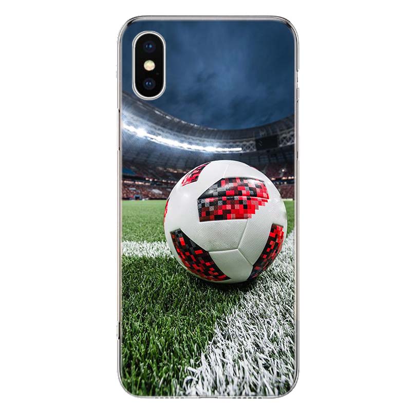 

Чехол для телефона с дизайном футбольного мяча для Apple iPhone 11 12 13 14 Pro 7 XR X XS Max 6 6S 8 Plus + Mini 5 SE Print Soft iPhone 7 Plus
