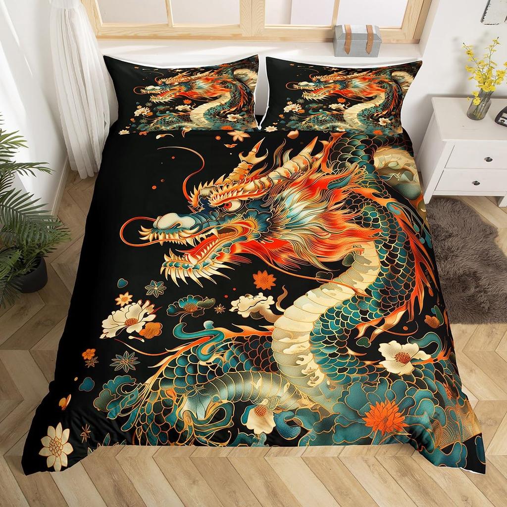 Watercolor Duvet Cover Set For Kids Teens Queen King Size Quilt Covers Lightweight Down 2 Pillowcases 1 Duvet Cover No Comforter